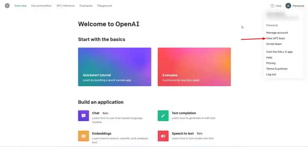 open ai cle api